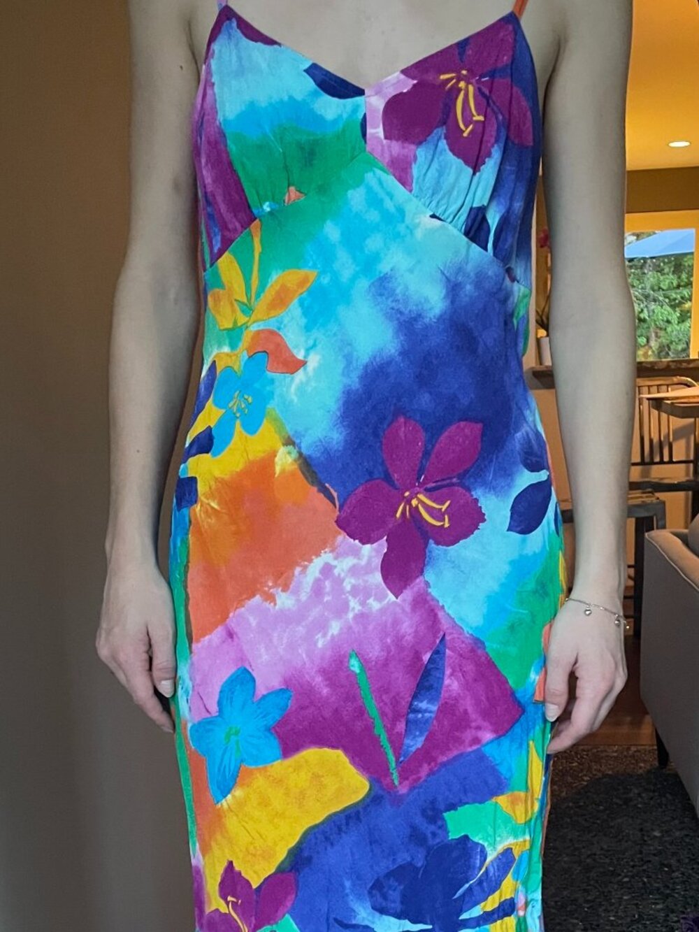 Retro floral summer dress